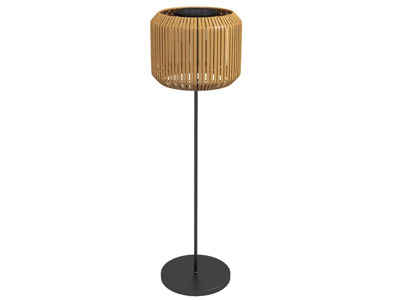  Lampadaire solaire d'extérieur led métal et résine tressée ø34 x 130 cm  - Conforama B