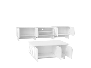 Meuble tv coloris blanc  <strong>SWEIKO</strong>  <strong></strong>