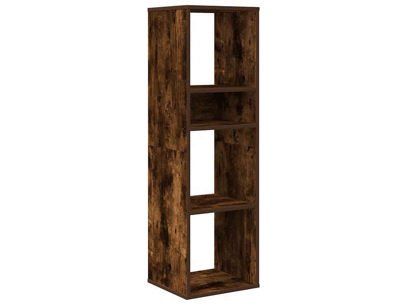  Bibliothèque, étagère de rangement chêne fumé 34x31x112 cm bois d'ingénierie  - Conforama A