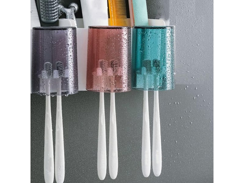  Enowelir porte manteau mural en acier inoxydable avec bras oscillant 5 crochets organisateur rangement robuste pour buanderie chambre séchoir  - Conforama D