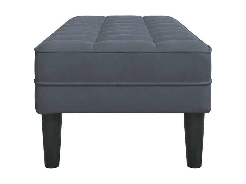  Banc chambre, banc de lit gris foncé 113x57x39 cm velours  - Conforama E