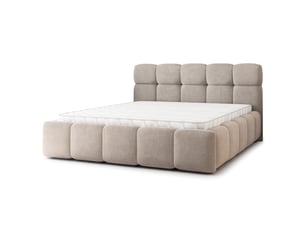 Lit coffre 140x200 cm <strong>MASSENO</strong>  <strong></strong> coloris beige