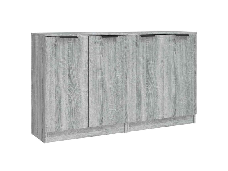  Buffets 2 pcs - bahut - meuble de rangement sonoma gris 60x30x70 cm bois d'ingénierie  - Conforama A