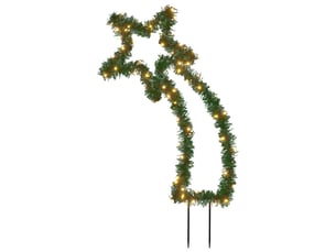 Décoration lumineuse météore de noël avec piquets 80 led 62 cm cf62168