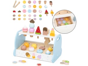 Marchande en bois viga 44842 polarb - mini glacier pâtisserie