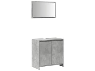 Ensemble de meubles de salle de bain 2 pcs gris béton cf63629