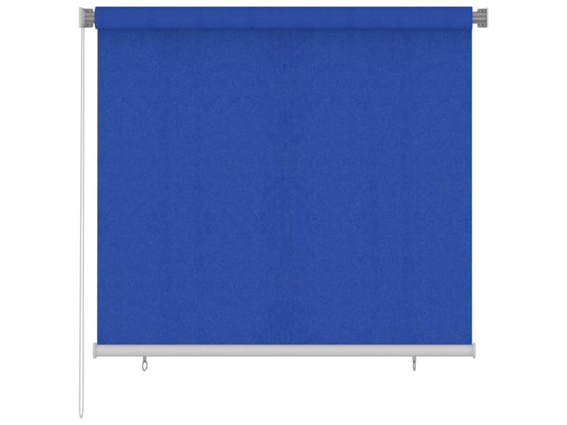  Store enrouleur, store roulant d'extérieur 165 (l) x 140 (h) cm bleu hdpe cf47345  - Conforama B