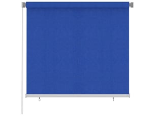Store enrouleur, store roulant d'extérieur 165 (l) x 140 (h) cm bleu hdpe cf47345