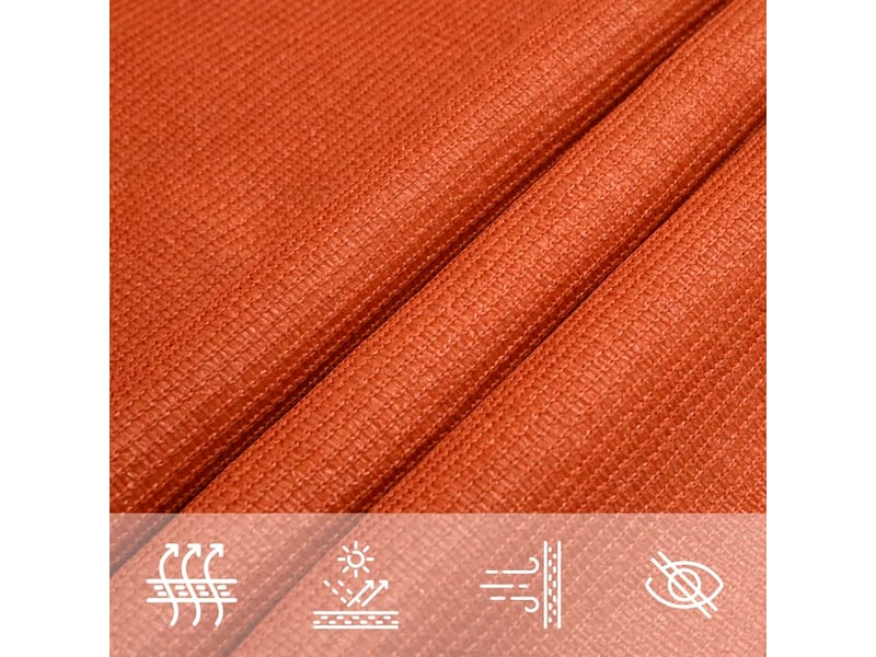  Voile d'ombrage - voile d'ombre - voile parasol 160 gm² orange 3x4 m pehd  - Conforama E