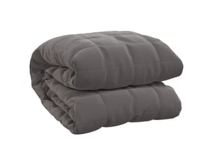 Couverture lestée adulte gris 135x200 cm 10 kg tissu shl9660