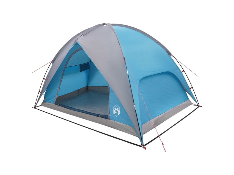  Tente de camping avec un abri imperméable 4 personne bleu shl70855  - Conforama A