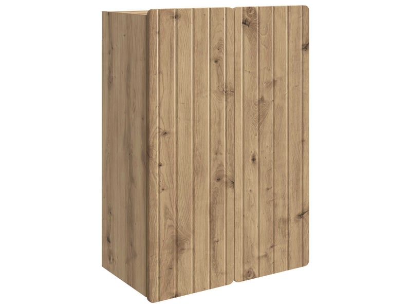 Armoire murale salon, meuble de rangement 66 x 34,5 x 92 cm bois d'ingénierie - Conforama A
