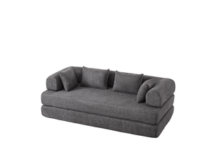Canapé droit compressé convertible <strong>MODFU</strong> <strong></strong> 2 places Tissu Gris