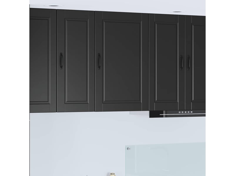  Meuble mural de cuisine, armoire de cuisine noir 50x31x80cm bois d'ingénierie shl2250  - Conforama B