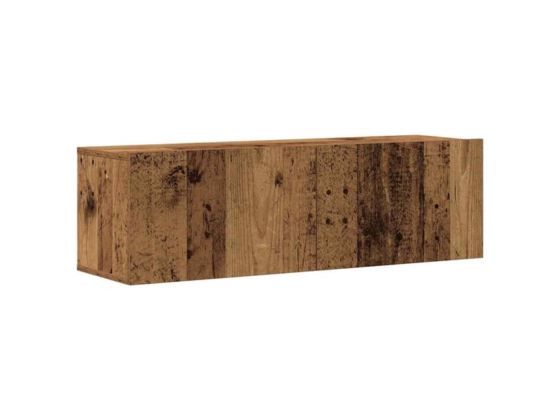  Lot de 6 meuble tv mural, meuble tv suspendu vieux bois bois d'ingénierie shl14405  - Conforama D