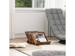 Étagère à magazines, porte-revues avec étagère bois ancien 53 x 40 x 28,5 cm cf41166