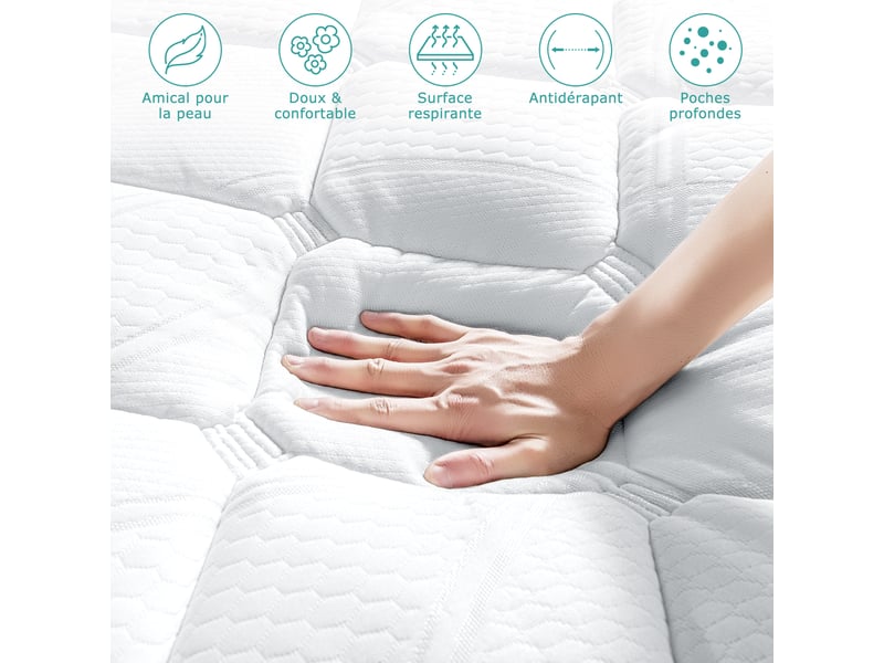  Lot de 4 chaises salle à manger havenlyhome, tissu lin, dossier ergonomique, pieds en métal, pour salon, cuisine, chambre à coucher, beige  - Conforama E