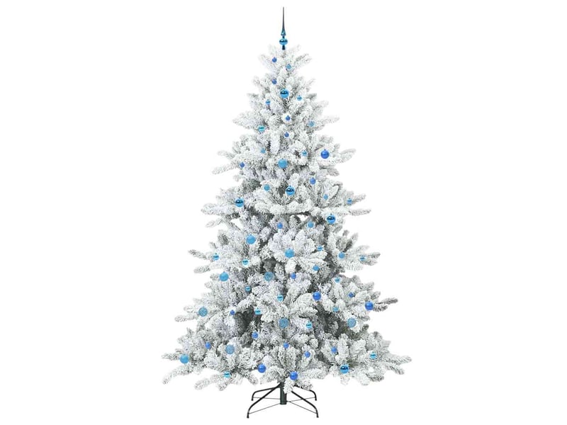  Sapin de noël, arbre de noël artificiel à branches articulées blanc 240 cm cf61076  - Conforama D