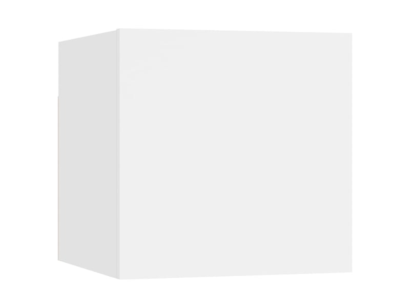 Ensemble de meubles tv ; bancs tv ; armoires tv 10 pcs blanc bois d'ingénierie  - Conforama F