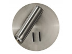 Applique murale fabrilamp manet nickel led intégrée 2 w 130 lm 4000 k 14x14x12 cm