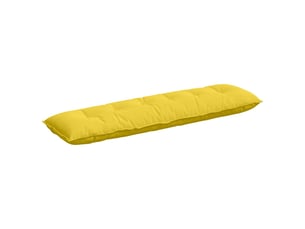 Coussin de dos, coussin de dossier jaune clair 180 x 19 x 50 cm tissu cf54778