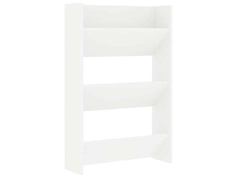  Armoires à chaussures murales 2 pcs blanc 60x18x90 cm aggloméré  - Conforama E