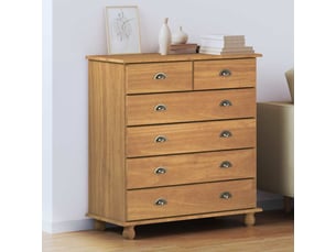 Commode 1 tiroir(s) <strong></strong> <strong></strong> coloris marron largeur 91 cm