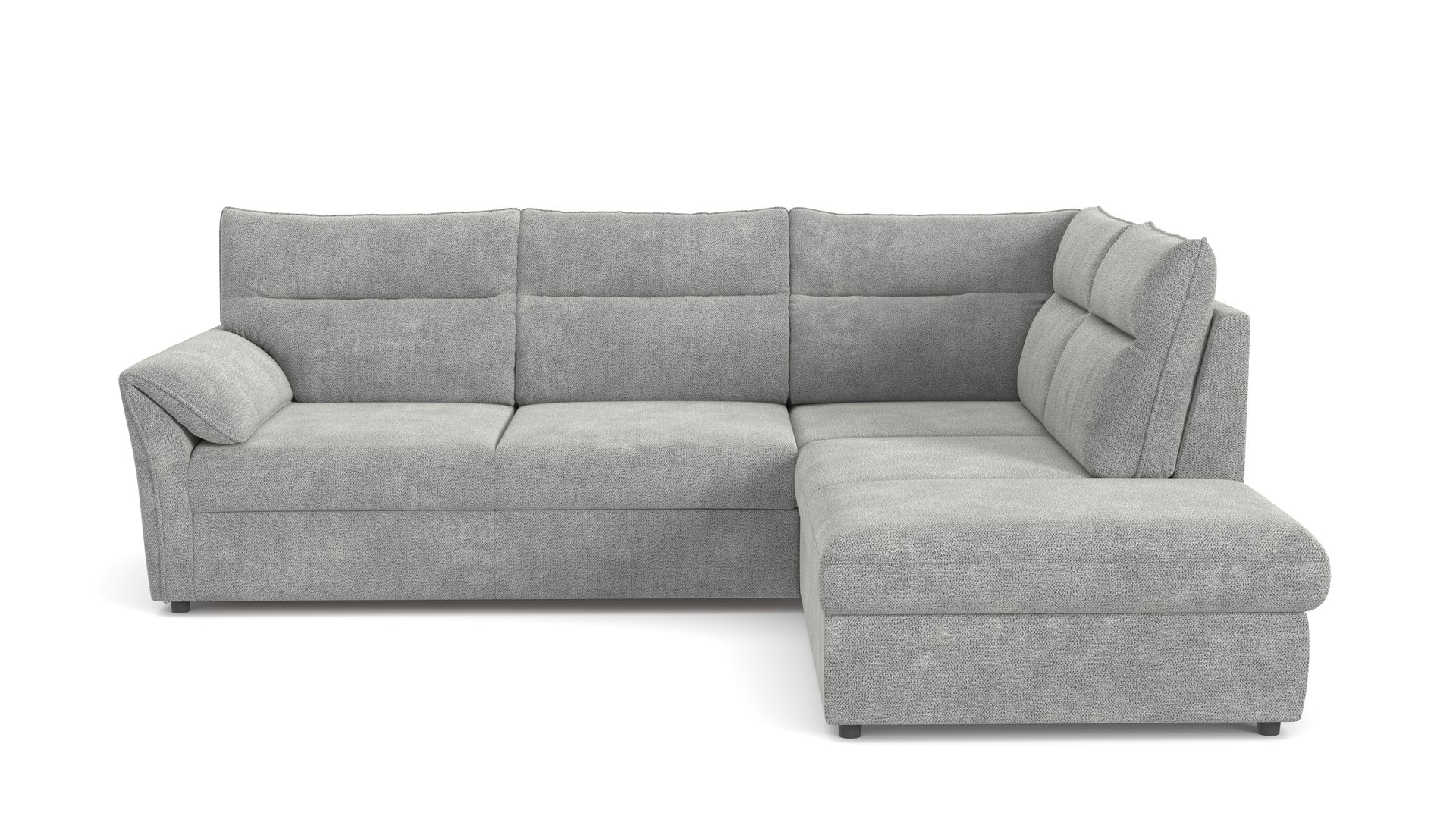 Canapé d'angle gris convertible 4 pl PRIMO gris 94 Conforama