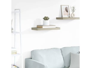 Étagère flottante, étagère murale chêne 50x23,5x3,8 cm mdf cf42290