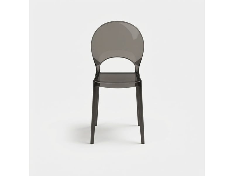 Lot de 4 chaises modernes en polycarbonate pour salle à manger pop  - Conforama D