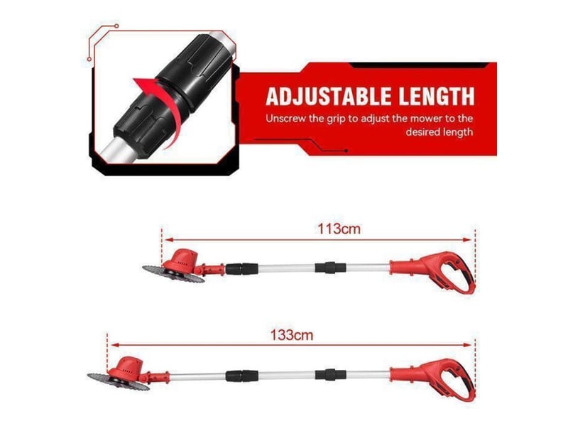 Tondeuse debroussailleuse sans fil 300 w 113-133 cm brushless 2x3000 mah 3 lames 297014_AAADF24050_6_DROPFR - Conforama C