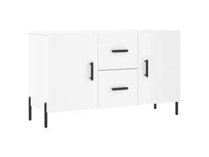 Buffet - bahut - meuble de rangement blanc 100x36x60 cm bois d'ingénierie