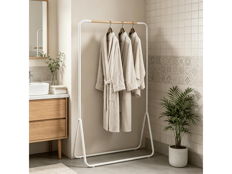  Tringle à vêtements multifonctionnelle, porte-manteau, tringle à vêtements d'entrée (uniquement avec tringle à vêtements) 1005001633390185-1 - Conforama B