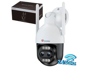 Caméra de sécurité wifi 5mp ptz 30x zoom optique double audio