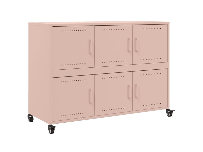 Buffet - bahut - meuble de rangement rose 100,5x39x72 cm acier - Conforama A