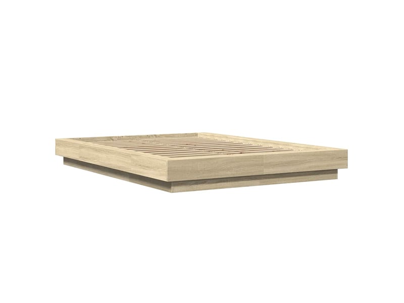  Lit double- lit adulte -  cadre de lit avec lumières led sans matelas 140x200 cm  - Conforama B