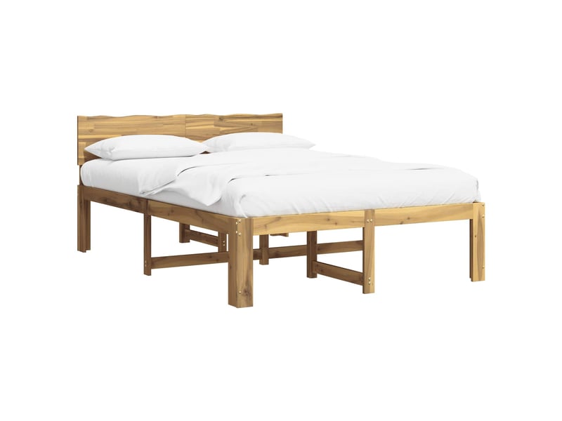  Lit double- lit adulte -  cadre de lit double avec tête de lit rostock blanc 160 x 200 cm  - Conforama A