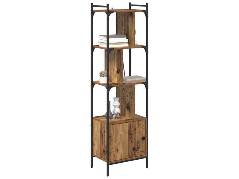 Bibliothèque 6 niveaux, armoire à livres 44,5 x 30 x 154,5 cm bois d'ingénierie shl9571 - Conforama C