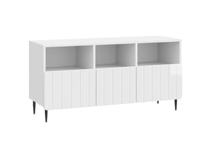 Meuble tv coloris blanc 102 cm   