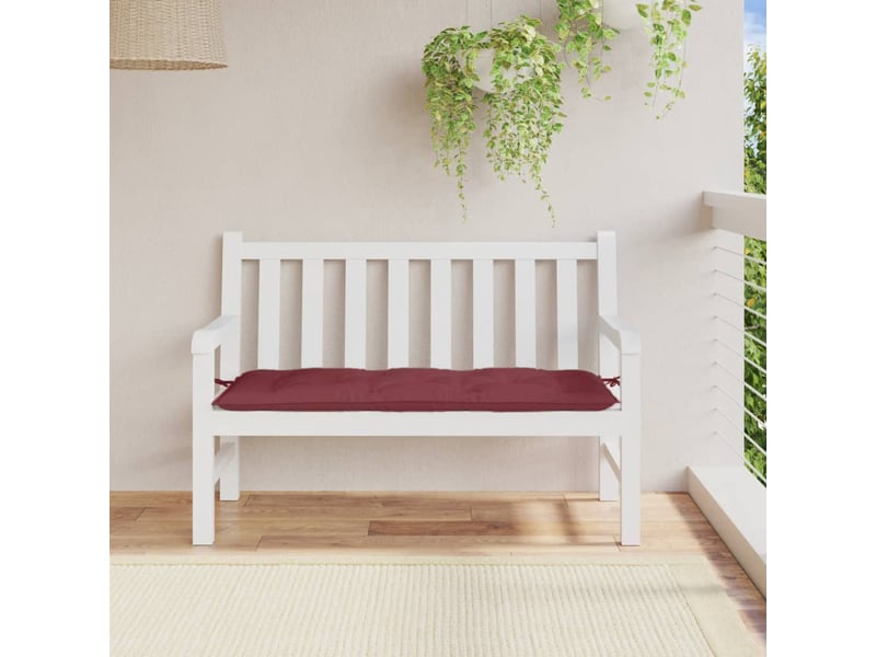  Coussin de banc de jardin, coussin d'assise rouge bordeaux mélangé tissu cf52820  - Conforama C