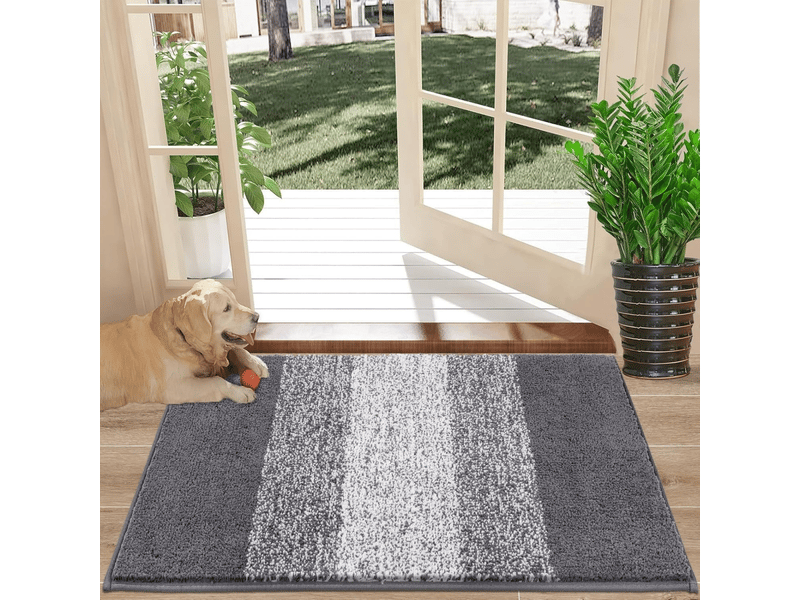  Tapis entree intérieur antidérapant, paillasson extérieur entree lavable en machine, microfibre absorbante tapis entree extérieur, paillasson 40x60 cm  - Conforama A