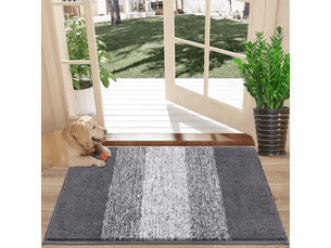 Tapis entree intérieur antidérapant, paillasson extérieur entree lavable en machine, microfibre absorbante tapis entree extérieur, paillasson 40x60 cm