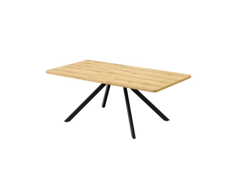  Table à manger extensible 160-240x90 cm en mdf coloris chêne  - Conforama E