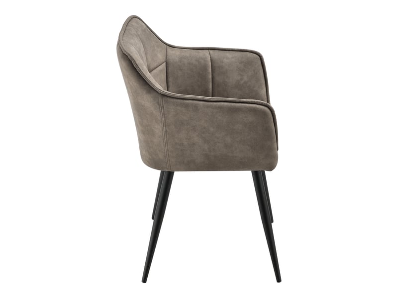  Chaise de salle à manger Birmingham simili-daim taupe [en.casa] Birmingham - Conforama D