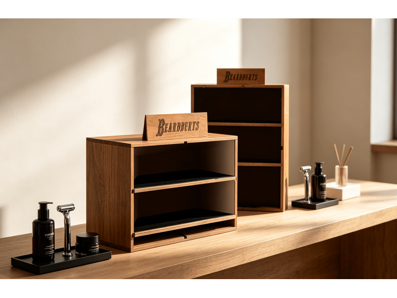  Présentoir de comptoir beardburys naturel bois 38 x 19 x 29 cm V3401880 - Conforama D