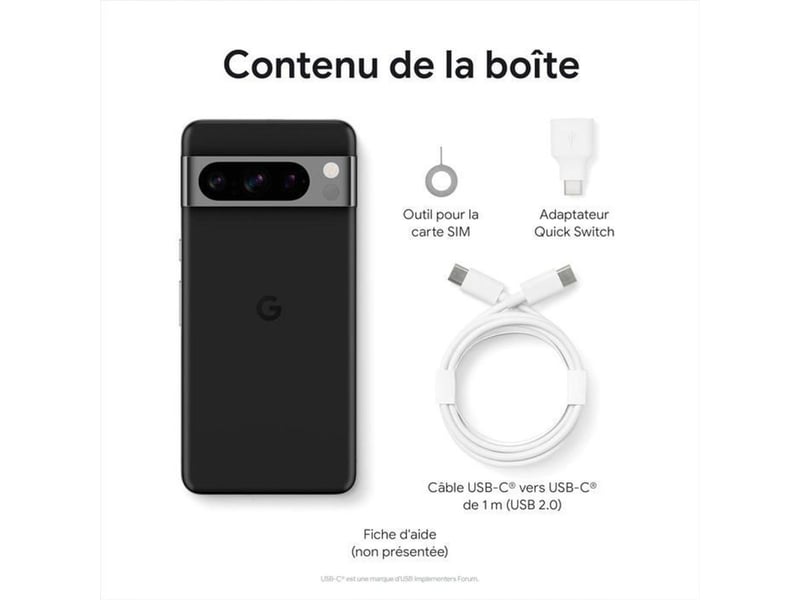  Smartphone pixel 8 pro 5g 128 go noir android 14 421987_AABUS24351_6_DROPFR - Conforama C