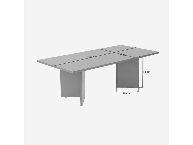  Table basse rectangulaire effet marbre sabin  - Conforama D