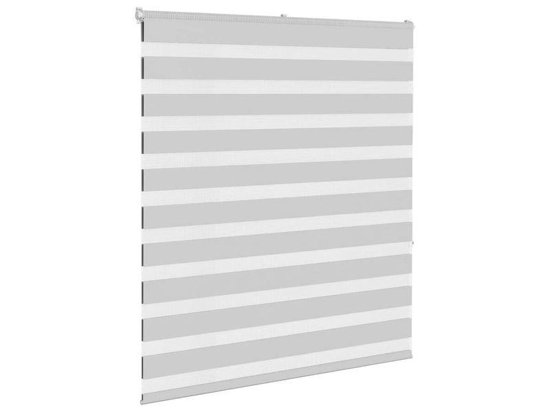 Store zèbre, store de fenêtre gris clair largeur du tissu 130,9 cm polyester cf48464 - Conforama C