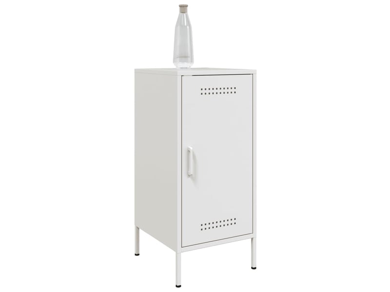  Buffets 2 pcs - bahut - meuble de rangement blanc 36x39x79 cm acier  - Conforama D