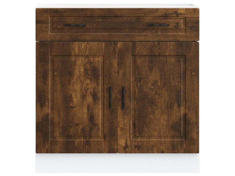  Meuble de rangement, armoire de cuisine porto chêne fumé bois d'ingénierie shl6877  - Conforama D